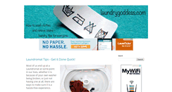 Desktop Screenshot of laundrygoddess.com